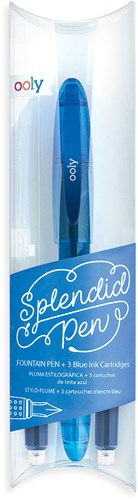 Ooly Füllfederhalter Set blau - Splendid Fountain Pen 4 Stück Schreibwaren-2