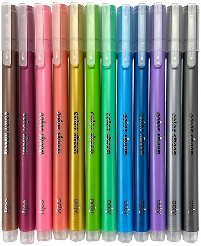 Ooly - Metallic Gelstifte Set 12 Stück - Kreativer Malspaß-3