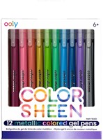 Ooly - Metallic Gelstifte Set 12 Stück - Kreativer Malspaß