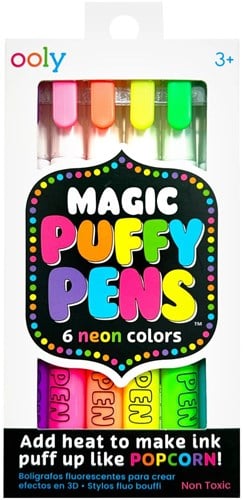 MAGIC PUFFY PENS - SET OF 6