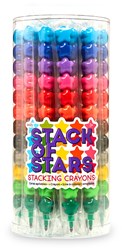 Ooly stapelbare Wachsmalstifte Stack of Stars - 24 Farben Tubus