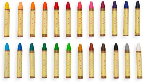 Ooly Bienenwachs-Malstifte - Set mit 24 Farben - dreieckig und weich-3