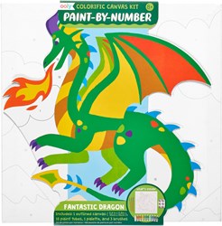 Ooly Malen nach Zahlen Leinwand Kit - Fantastischer Drache kreatives Spielzeug