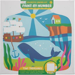 Ooly Malen nach Zahlen Leinwand Tiny Treasures - kreatives Spielzeug