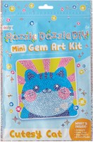 Ooly Mini Edelstein Kunst Bastelset - Cutesy Cat kreatives Spielzeug
