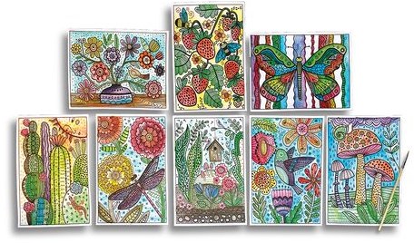 Ooly - Magic Nature Malen mit Wasser - Versteckte Farben Kunstset-3