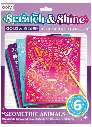 Ooly Scratch & Shine Geometrische Tiere