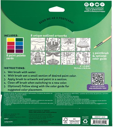 Ooly Aquarell Kunstset - Forest Adventure - Kreatives Malset für Kinder und Erwachsene-2