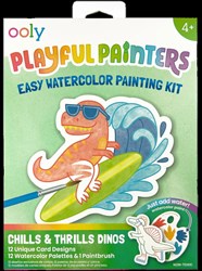 Ooly Aquarell-Malset Spielzeug - Playful Painters Dinosaurier Malen