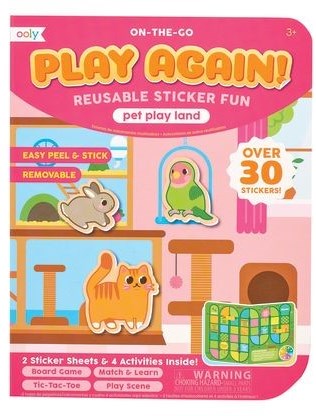 Ooly Play Again Mini On The Go Activity Kit Pet Play Land