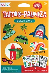 Ooly - Mini temporäre Tattoos Strandtage - sommerliche Klebetattoos für Kinder