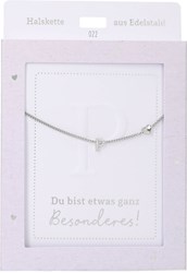 Depesche Halskette Silber Buchstabe P mit Herz - Schmuck Geschenk