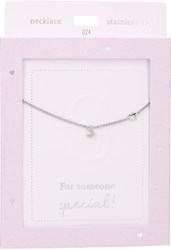 Depesche Halskette Heart of Gold silberfarben mit Buchstabe S Damen