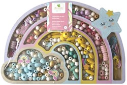 Sycomore Holzperlen Spielzeug Regenbogen kreatives Basteln