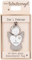 Depesche Schlüsselanhänger Engel Glück 01. Februar Geschenk Kinder
