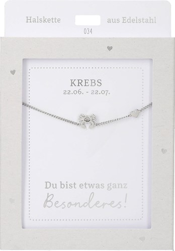 Depesche Halskette Silber Sternzeichen Krebs Geschenk Schmuck