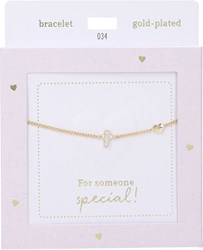 Depesche Armband goldfarben Kreuz Heart of Gold Damen Schmuck