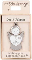 Depesche Schlüsselanhänger Engel Glück 03. Februar Kinder Geschenk