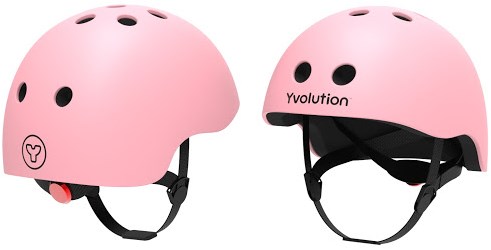 Yvolution Kinderhelm rosa - verstellbarer Fahrradhelm für Kinder-3