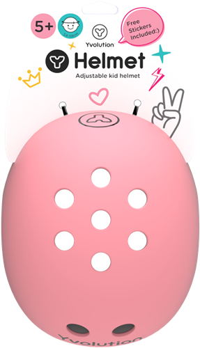 Yvolution Kinderhelm rosa - verstellbarer Fahrradhelm für Kinder-2