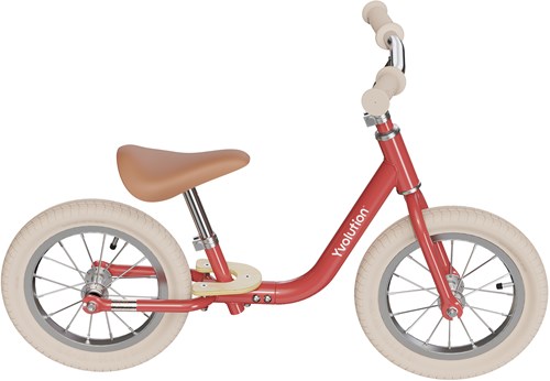 Yvolution Laufrad Classic Balance Bike Air rot - Vintage Balance Fahrrad-3