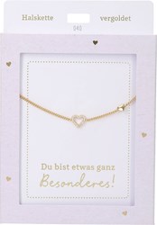 Depesche Halskette Herz Gold - Schmuck Geschenk für Mädchen