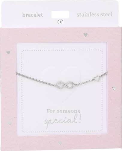 Depesche Armband Infinity Silber Heart of Gold Damen Schmuck