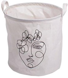 Gusta Spielzeug Aufbewahrungstasche Gesicht weiß 30x30cm - Kinder Aufbewahrung