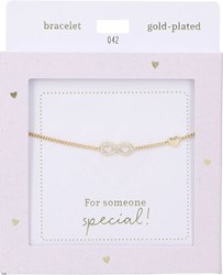 Depesche Armband goldfarben Infinity Heart of Gold Damen Schmuck