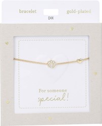 Depesche Armband goldfarben Heart of Gold Paw mit Anhänger