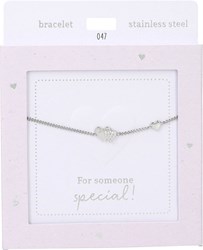 Depesche Armband Silber - Heart of Gold Damen Schmuck Herzanhänger