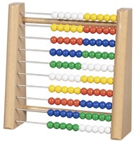 Goki Abakus Holzspielzeug bunt Zählen lernen Rechenspiel