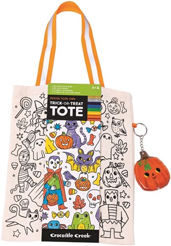 Crocodile Creek Halloween Mal-Totebag - Kreative Trick or Treat Tasche