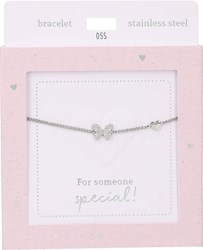 Depesche Armband Silber Heart of Gold Schmetterling Damen Schmuck