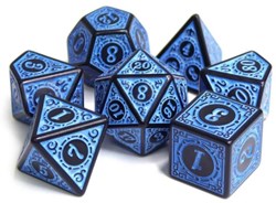 Foam Brain Games Würfelset - Magic Flame blau - RPG Spiel