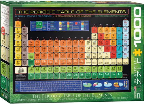 Eurographics puzzle Das Periodensystem der Elemente nach Dimitri Mendeleev - 1000 Teile