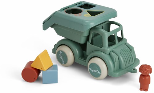 Viking Toys Formenbox Müllwagen - recyceltes Lernspielzeug für Kinder
