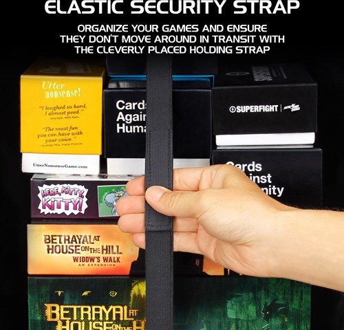 Enhance Gaming Brettspiel Rucksack - Schwarz (Groß) für Spielefans-3