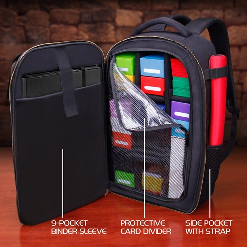 Enhance Gaming Karten Rucksack - schwarze Aufbewahrung für Trading Cards-2