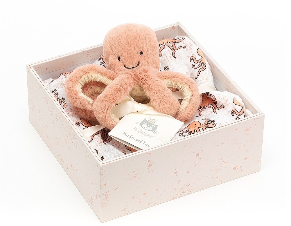 Jellycat Geschenkset Odell Octopus 18cm