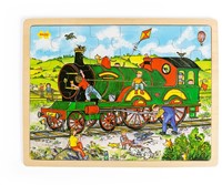 Bigjigs Holzpuzzle Zug - 24 Teile-2