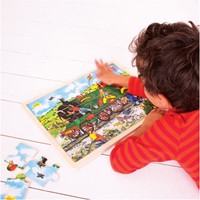 Bigjigs Holzpuzzle Zug - 24 Teile-3