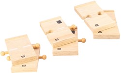 Bigjigs Holzfahrbahnen Spielzeug - 4er Set für Kinder ab 3 Jahren