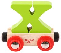 BigJigs Holz Eisenbahn Buchstabe X - Name Zug Wagen Spielzeug-2