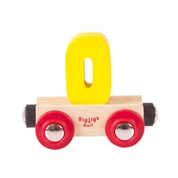 BigJigs Holz Zahlenwaggon 0 - Spielzeugzug - magnetisch