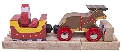 Bigjigs Weihnachtsschlitten mit Rentieren (4)-3