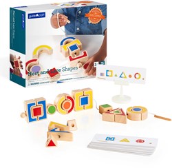 Guidecraft Lernspielzeug Fädeln mit Formen Multicolor Karton