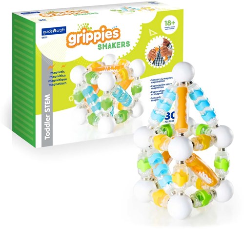 Guidecraft magnetisches Spielzeug Grippies shakers - pädagogisches Konstruktionsspielzeug