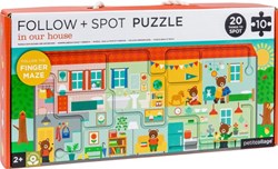 Petit Collage Puzzle Haus - buntes Kartonspielzeug für Kinder