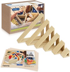 Guidecraft Lernspielzeug Discovery Triangles - Natural Karton